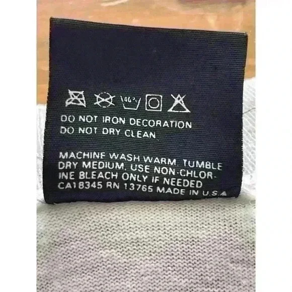 Vintage 1989 White Las Vegas Beach Life Palm Trees Graphic Single Stitch USA XL - Picture 11 of 11